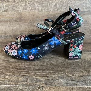 Indigo Rd Floral Embroidered Block Heels